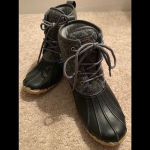 Navy Chooka boots